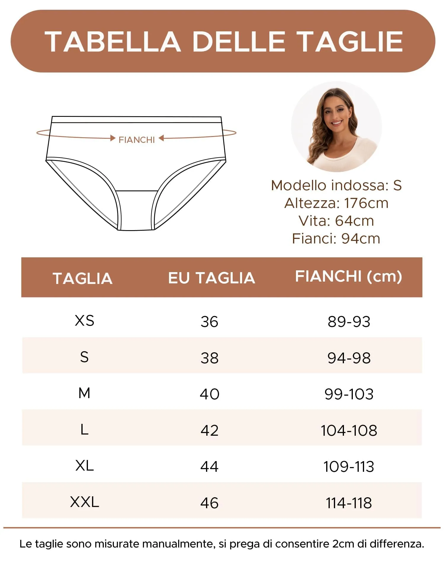 INNERSY Mutande Donna Vita Media Slip Cotone Elasticizzato Intimo Leopardo Culotte Morbido 6 Pack (XS, 4 Serie Marrone, 2 Leopardo) - immagine 6