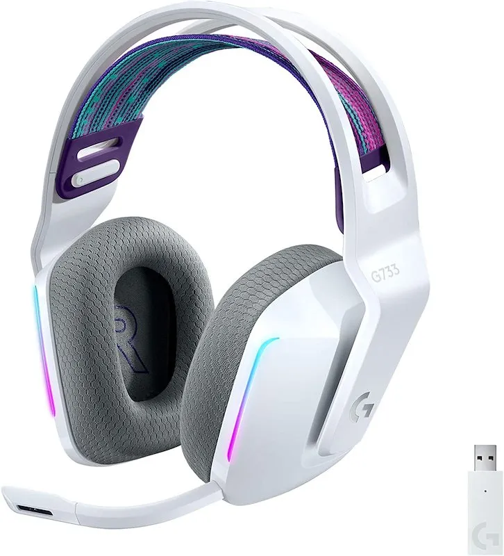 Logitech Cuffie Headband Gaming G733 Bianco - immagine 1