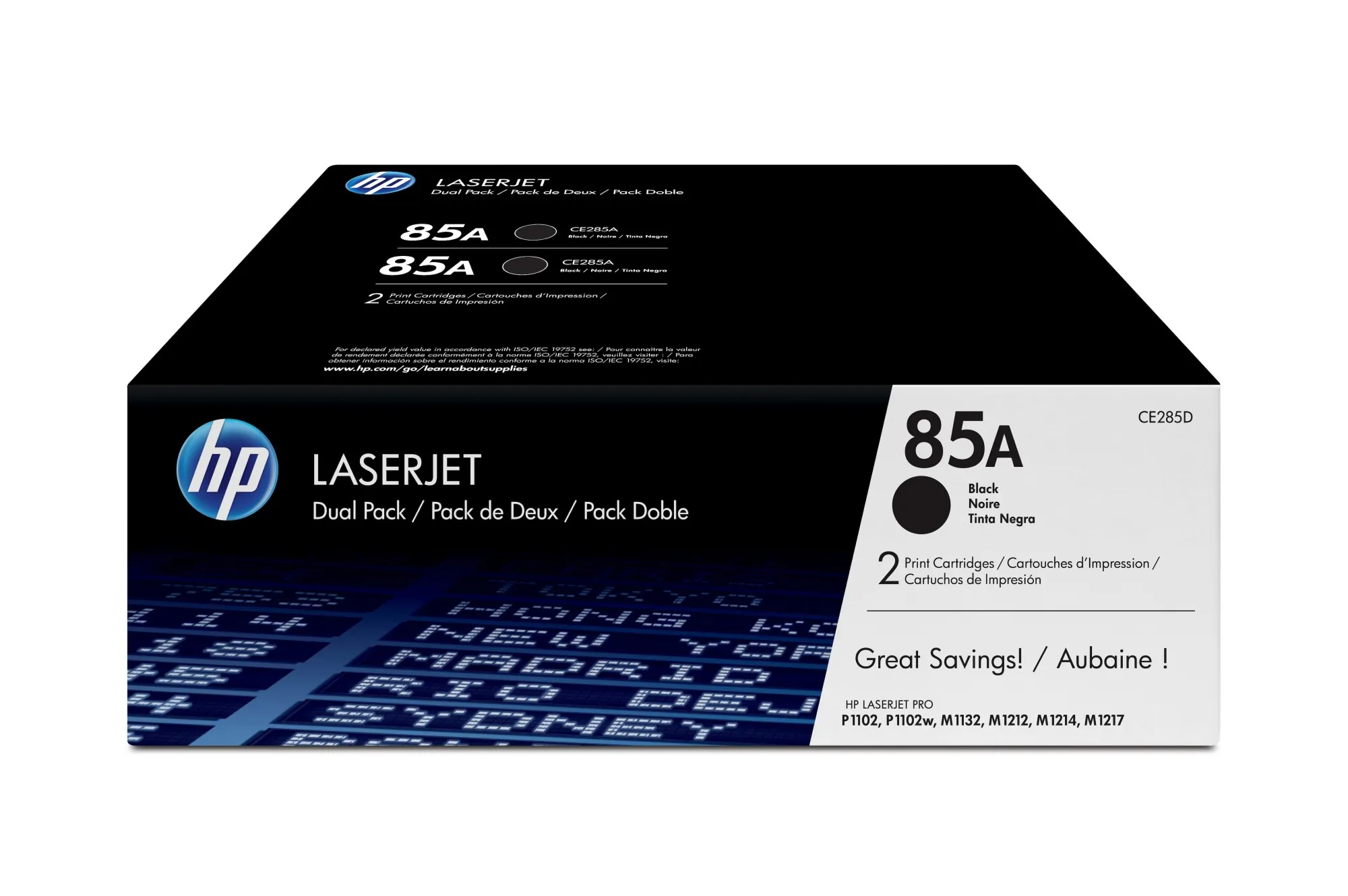 HP Confezione da 2 cartucce originali di Toner nero LaserJet 85A - immagine 1