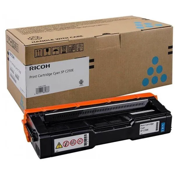 Ricoh Toner Ciano Per SPC250DN-SF Durata 1600 Pagine Type SPC250E 407544 - immagine 1