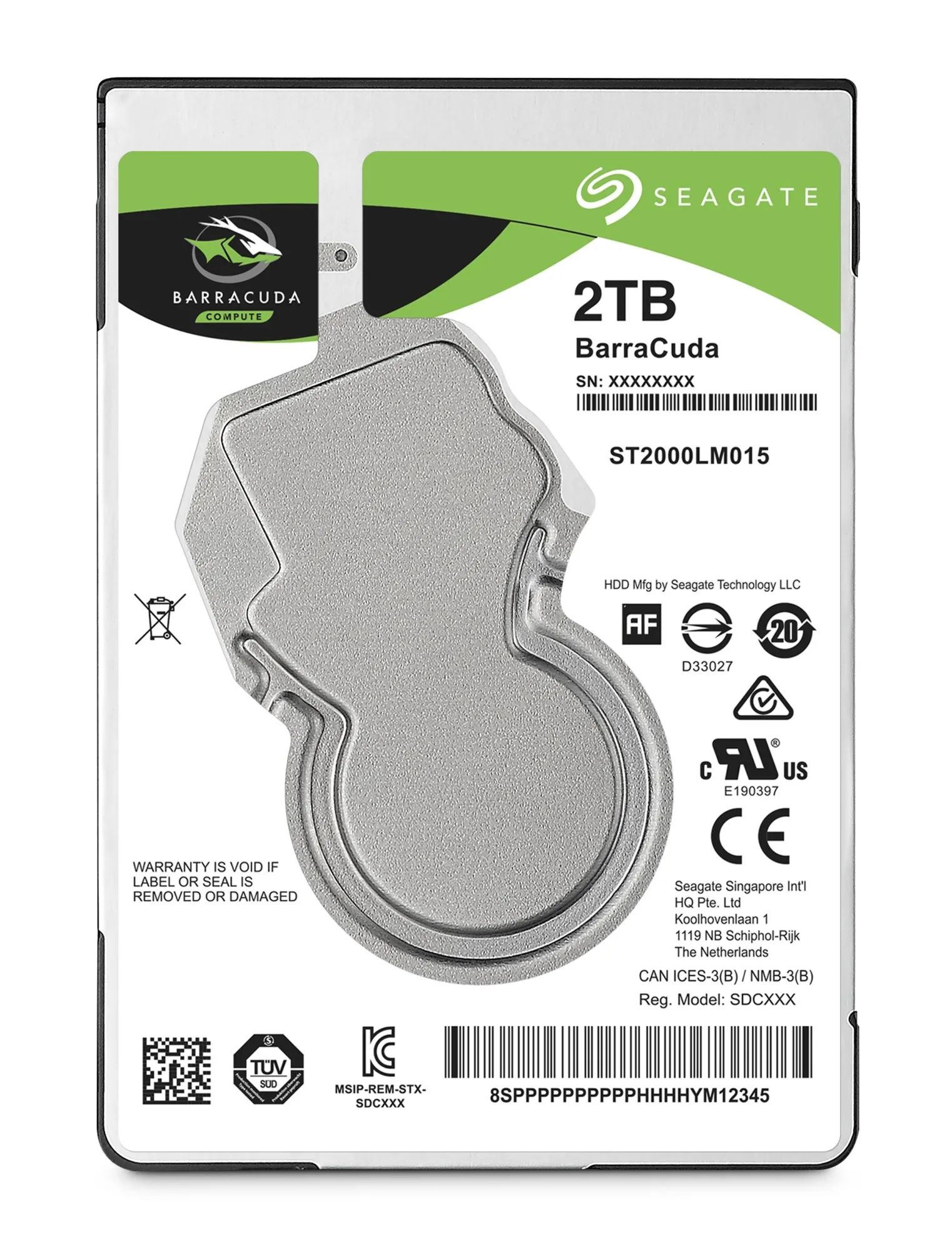2 TB SATA-6Gb 5400rpm 128MB 7mm BarraCuda - immagine 1