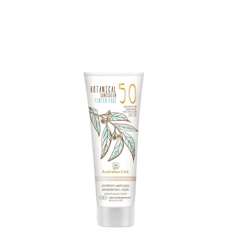 Australian Gold Botanical Sunscreen Tinted Face SPF 50 - LIGHT - immagine 1