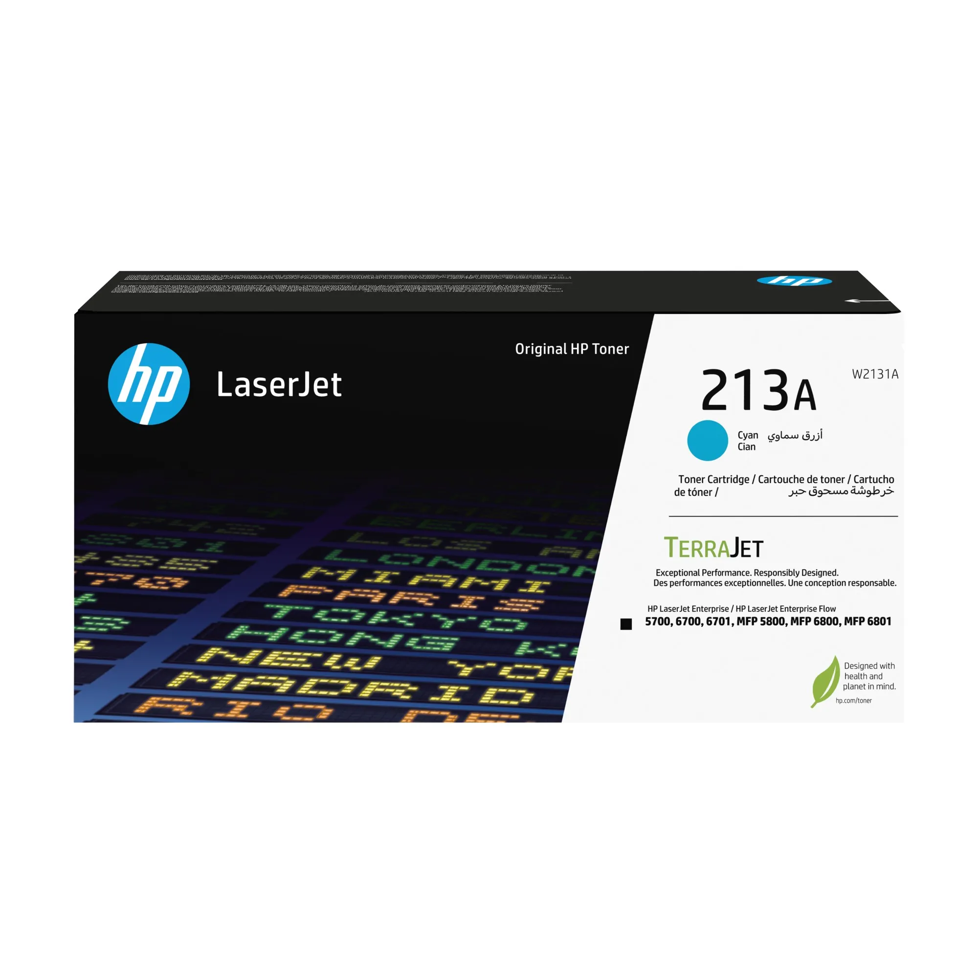 ORIGINALE HP toner ciano W2131A 213A 3000 pagine Cartuccia toner originale ciano LaserJet HP 213A - immagine 1