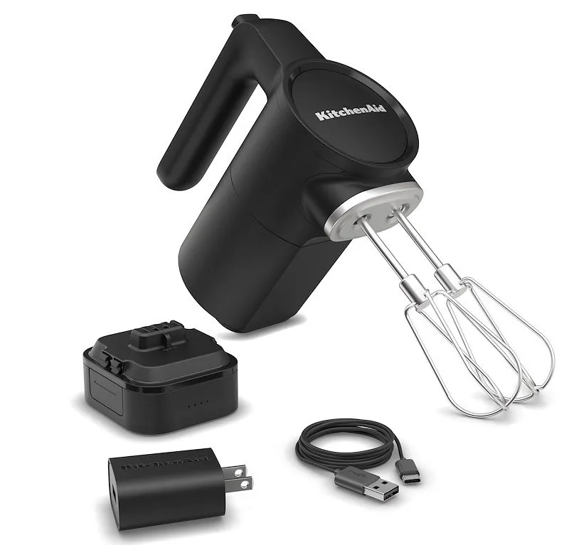 KitchenAid Sbattitore Senza Fili 5KHMR762BM Nero Matt - immagine 1