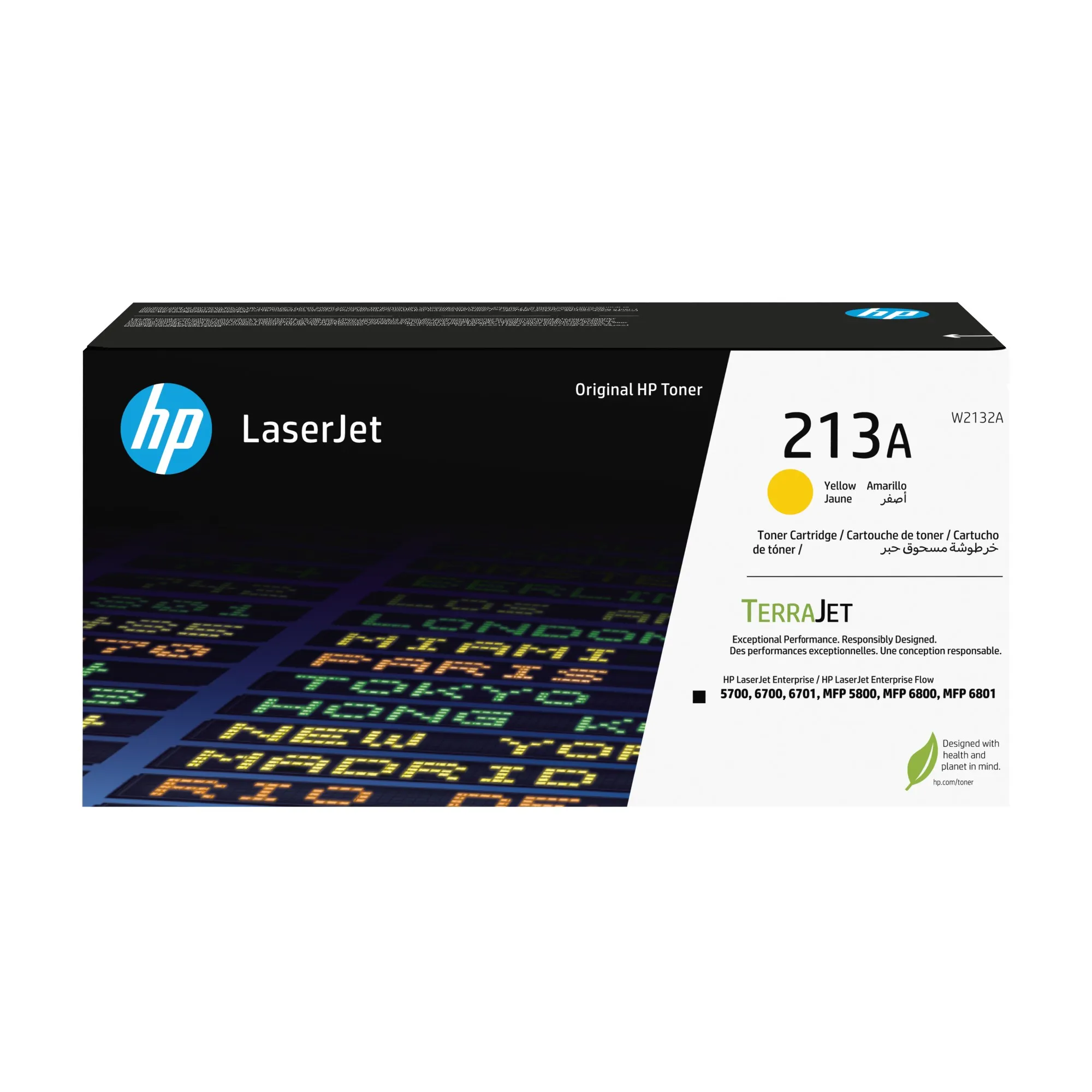 ORIGINALE HP toner giallo W2132A 213A 3000 pagine Cartuccia toner originale giallo LaserJet HP 213A - immagine 1