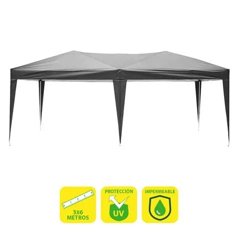 Tenda pieghevole in acciaio Sungarden 3x6m - Grigio - immagine 1
