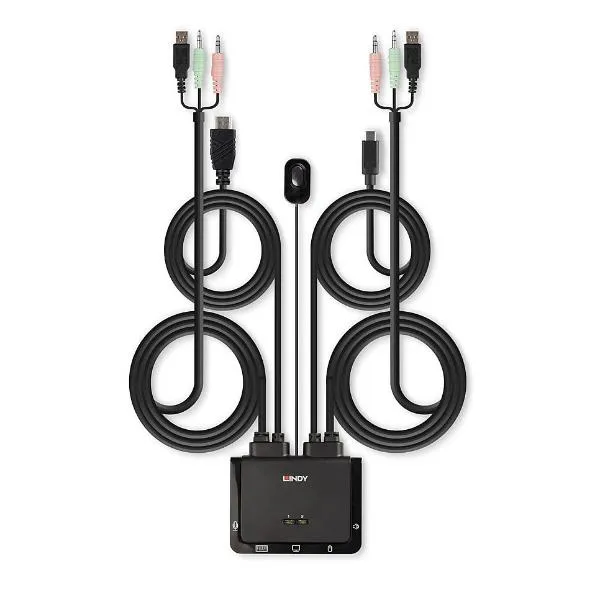 Lindy Switch Kvm Hdmi 4K60 USB Tipo C 42347 - immagine 1