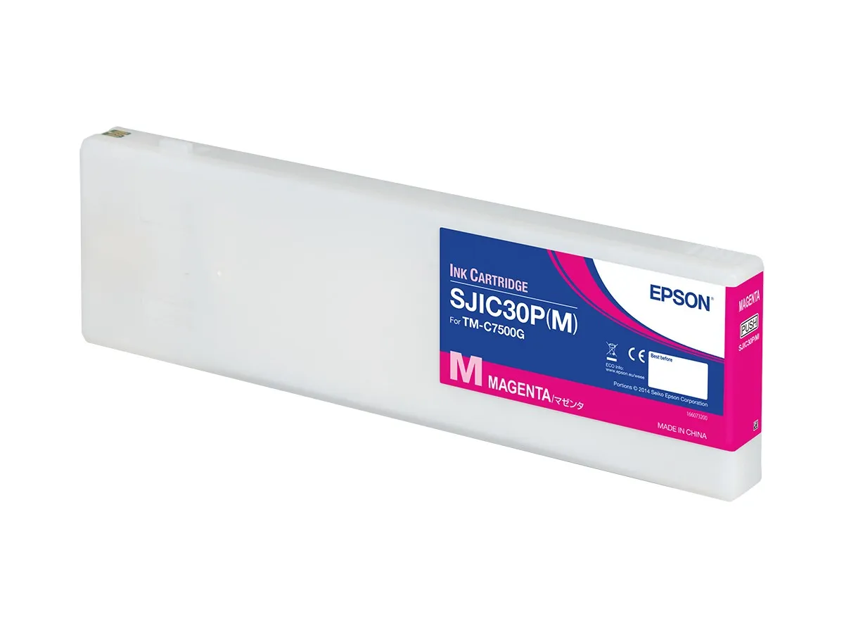 ORIGINALE Epson Cartuccia d'inchiostro magenta C33S020641 SJIC30P-M 2943ml SJIC30P(M): Ink cartridge for ColorWorks C7500G (Magenta) - immagine 1