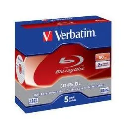 Verbatim Blu Ray Double Layer Rw -50GB-5PZ 43760 - immagine 1