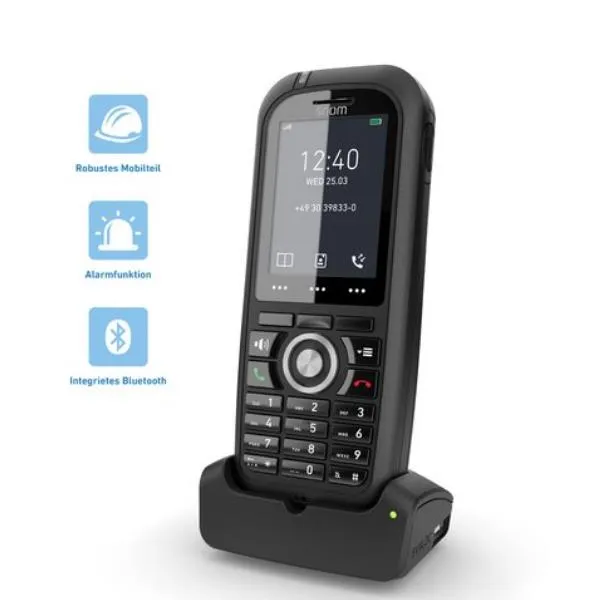 Snom Configurable To M300 M700 And M900 Ruggedized IP65 Dect Handset Suppoeta Bluetooth 00004424 - immagine 1
