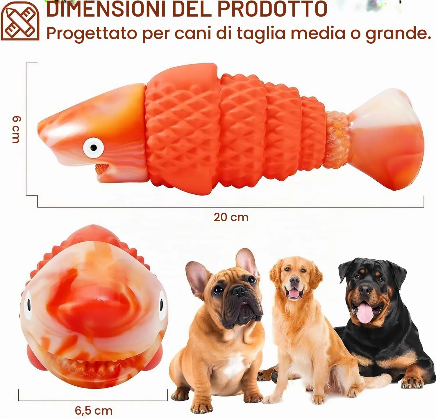 WinTour Giochi per Cani Indistruttibili, Giochi Interattivi per Cani Grandi, Gioco Cane Indistruttibile, Gioco per Cane Interattivo, Giocattoli Resistenti per Masticatori Aggressivi - immagine 2