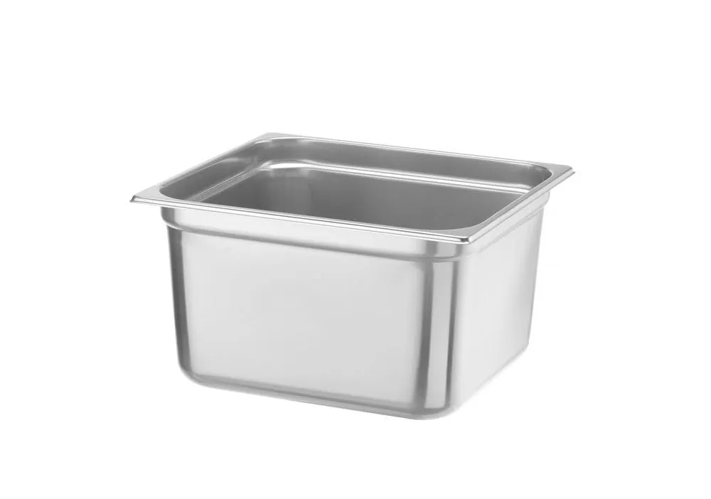 HENDI Contenitore Gastronorm, GN 2/3, resistenza termica -40 °C a 300 °C, compatibile con i forni a convezione, frigoriferi, bagno María, chafing dishes, 18L, 354x325x(H)200mm, acciaio inox 18/10 - immagine 2