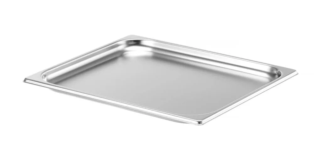 HENDI Contenitore Gastronorm, GN 2/3, resistenza termica -40 °C a 300 °C, compatibile con i forni a convezione, frigoriferi, bagno María, chafing dishes, 1.5L, 354x325x(H)20mm, acciaio inox 18/10 - immagine 2