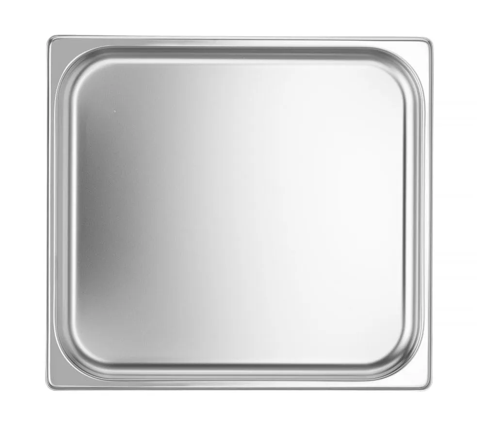HENDI Contenitore Gastronorm, GN 2/3, resistenza termica -40 °C a 300 °C, compatibile con i forni a convezione, frigoriferi, bagno María, chafing dishes, 1.5L, 354x325x(H)20mm, acciaio inox 18/10 - immagine 3