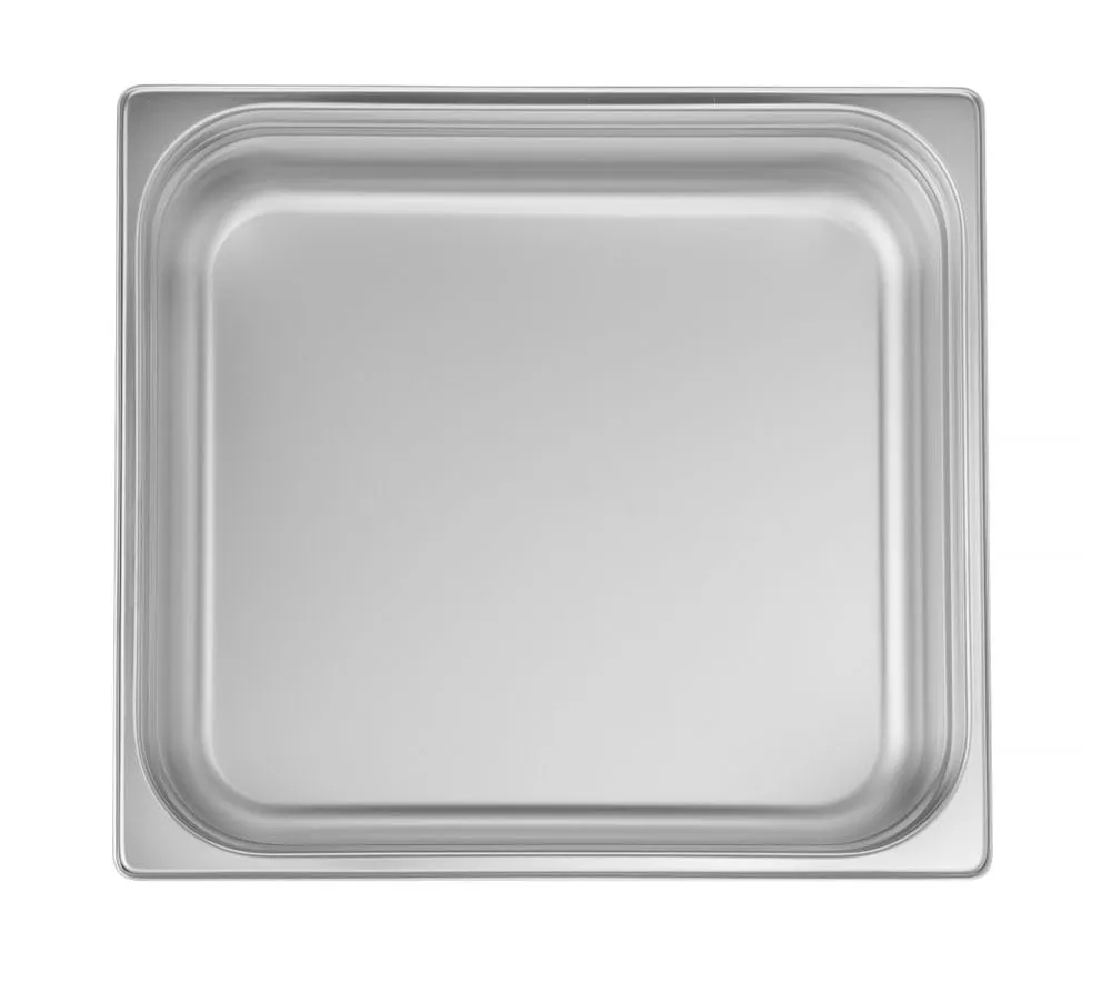 HENDI Contenitore Gastronorm, GN 2/3, resistenza termica -40 °C a 300 °C, compatibile con i forni a convezione, frigoriferi, bagno María, chafing dishes, 9L, 354x325x(H)100mm, acciaio inox 18/10 - immagine 3