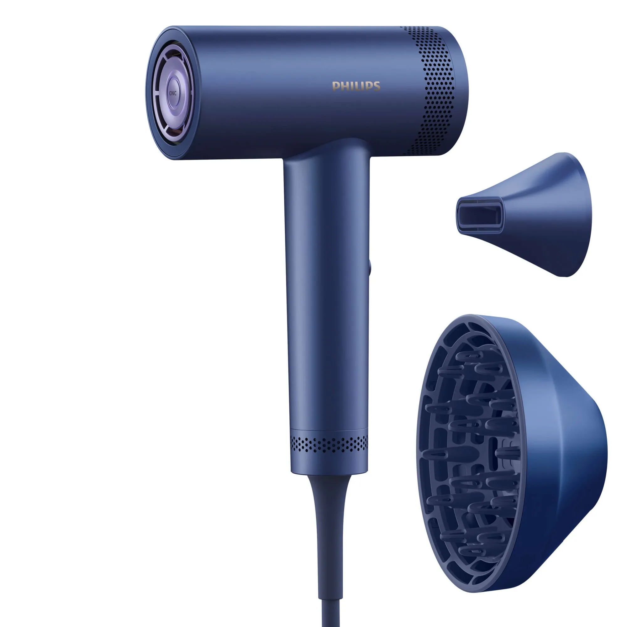 Philips Asciugacapelli Sense Iq 1400W Ioni Blue Motore Bdlc - immagine 1