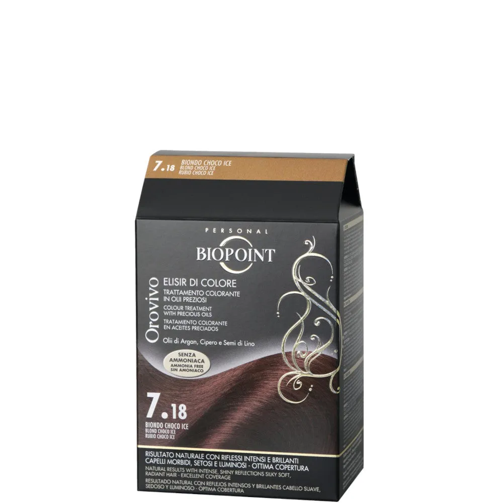 Biopoint Orovivo Elisir di Colore - N.7.18 Biondo Choco Ice - immagine 1
