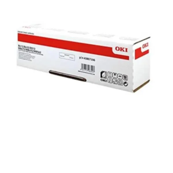 Oki Toner Nero Da 7000 Pagine - B412/B432/512DN/B562/MB472/MB492/MB562 45807106 - immagine 1