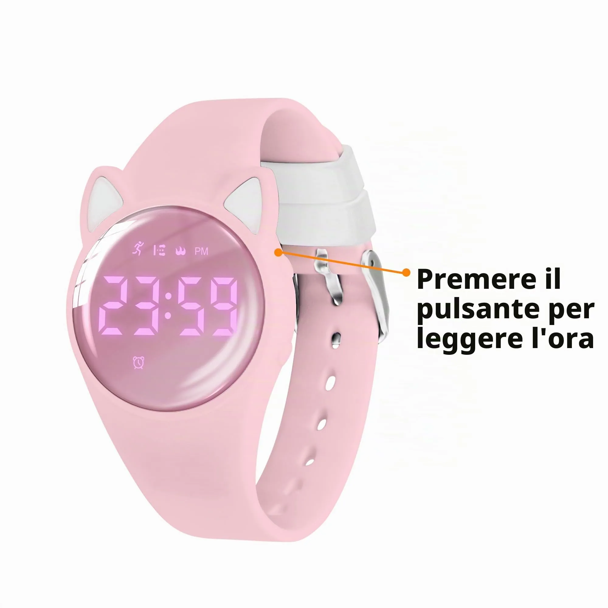 aswan watch Orologio Digitale Bambina Bambino con Contapassi,Calorie e Distanza senza App,Sveglia, Cronometro, Data, Luce-Orologio da polso Ragazza Ragazzo con Cinturino in Silicone - immagine 5