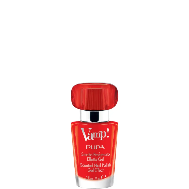 Pupa Vamp! Smalto Profumato Effetto Gel - N.201 FIRE RED - immagine 1