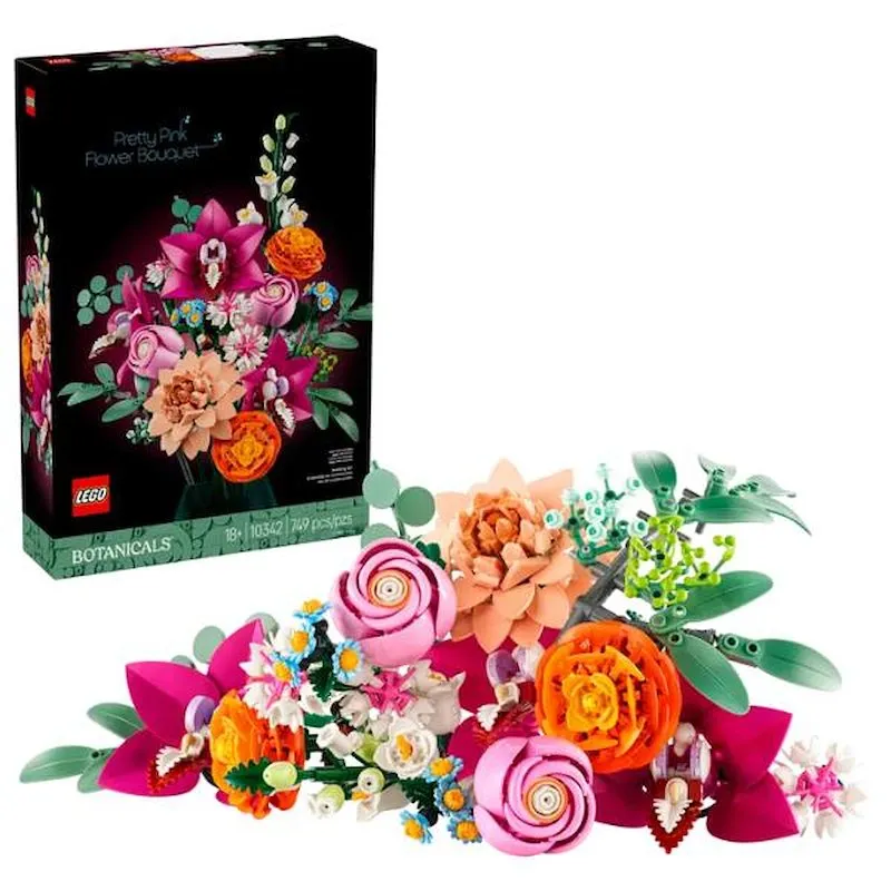 Lego Bouquet Di Fiori Rosa - 10342 - immagine 1
