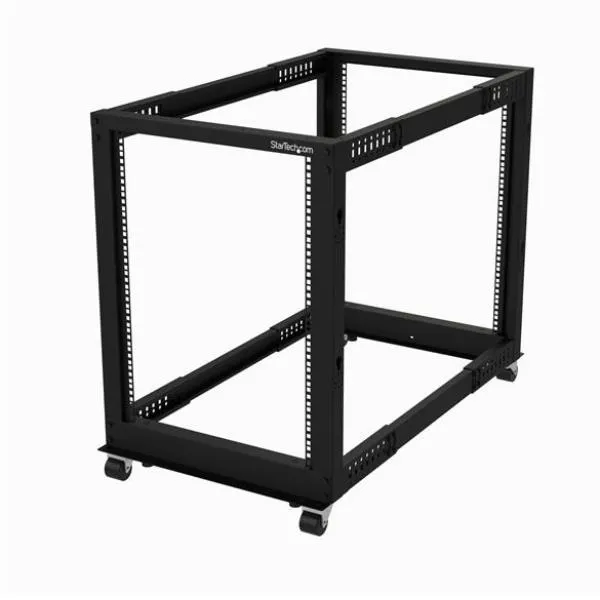 Startech Armadio Server Rack A Telaio Aperto 15U Con Ruote - 4 Staffe Profontità Regolabile Capacità 544Kg (4POSTRACK15U) 4POSTRACK15U - immagine 1