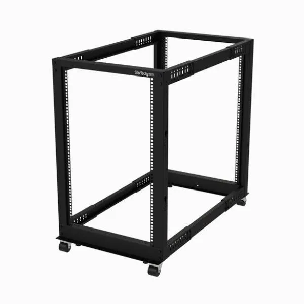 Startech Armadio Server Rack A Telaio Aperto 18U - 4 Staffe Profontità Regolabile 22-40 Supporta Fino 544 Kg (4POSTRACK18U) 4POSTRACK18U - immagine 1