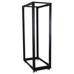 Startech Armadio Server Rack 42U A Giorno 4 Staffe E Profondità Regolabile (22 To 40 ) Con Ruote Orientabili Ganci Gestione Cavi 4POSTRACK42 - immagine 1