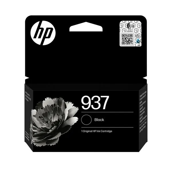 Hp Cartuccia Di Inchiostro Nero Originale 937 4S6W5NE#LS1 - immagine 1
