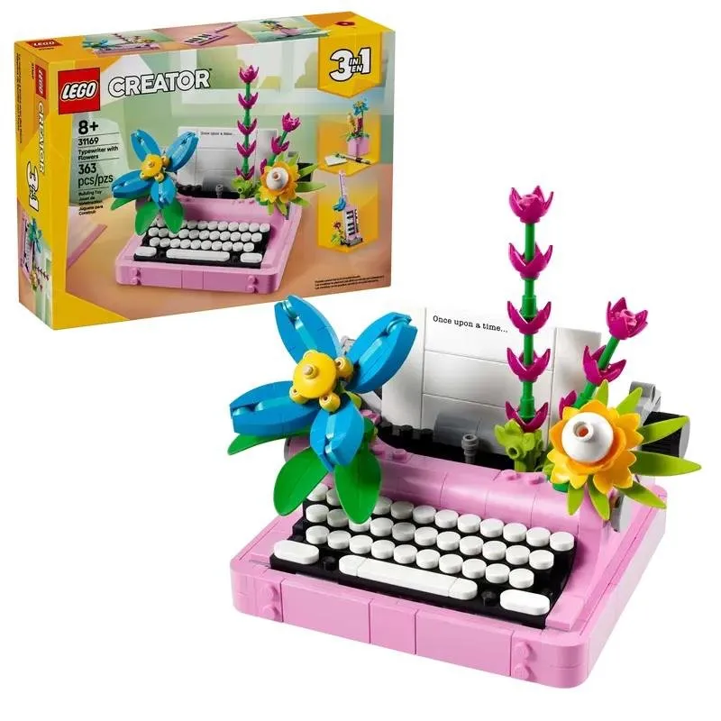 Lego® MACCHINA DA SCRIVERE CON FIORI- 31169 - immagine 1