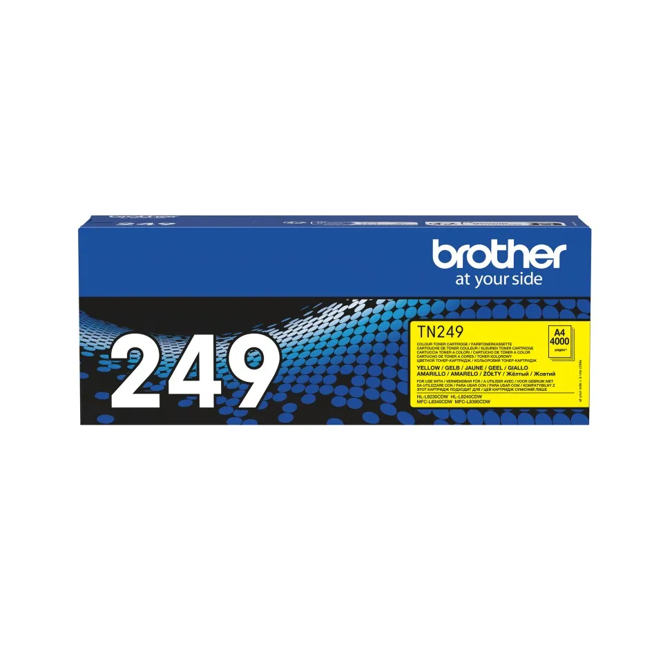 ORIGINALE Brother toner giallo TN-249Y 249 4000 pagine - immagine 1