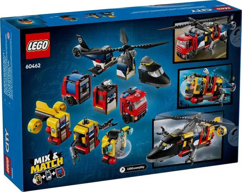 Lego® ELICOTTERO,AUTOPOMPA ESOTTOMARINO-60642 - immagine 1