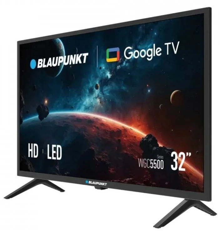 Google Smart TV 32 Full HD Blaupunkt Dvb-T2/S2 Wi-Fi colore Nero - immagine 1