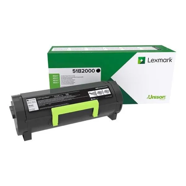 Lexmark Return Open Channel Black Crtg (2.5K Pag.) 51B2000 - immagine 1