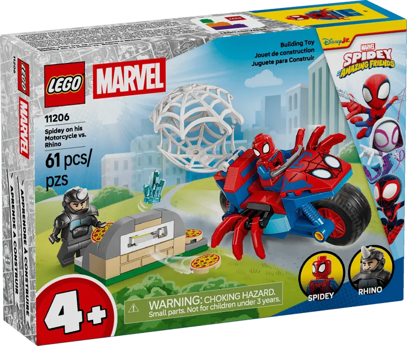 Lego® Marvel Spidey sulla moto contro Rhino 11206 - immagine 1