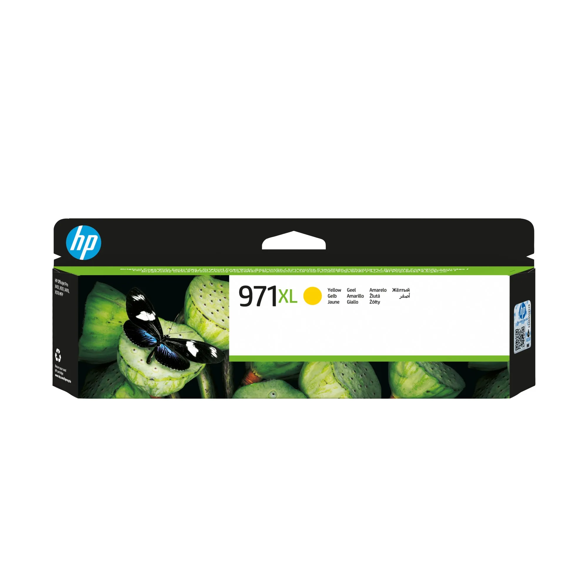 Originale HP Cart Ink Giallo 971Xl Per Officejet Pro X451 X476 X551 X576 - immagine 1