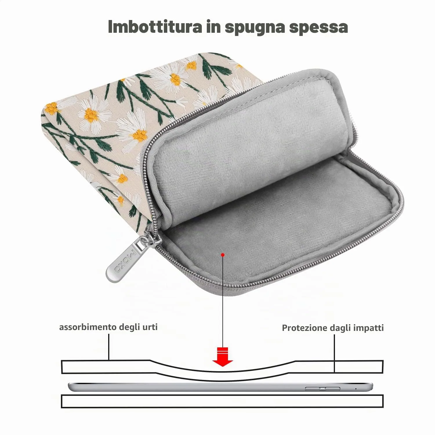 MoKo Borsa per tablet 9-11 pollici ricamata - immagine 3