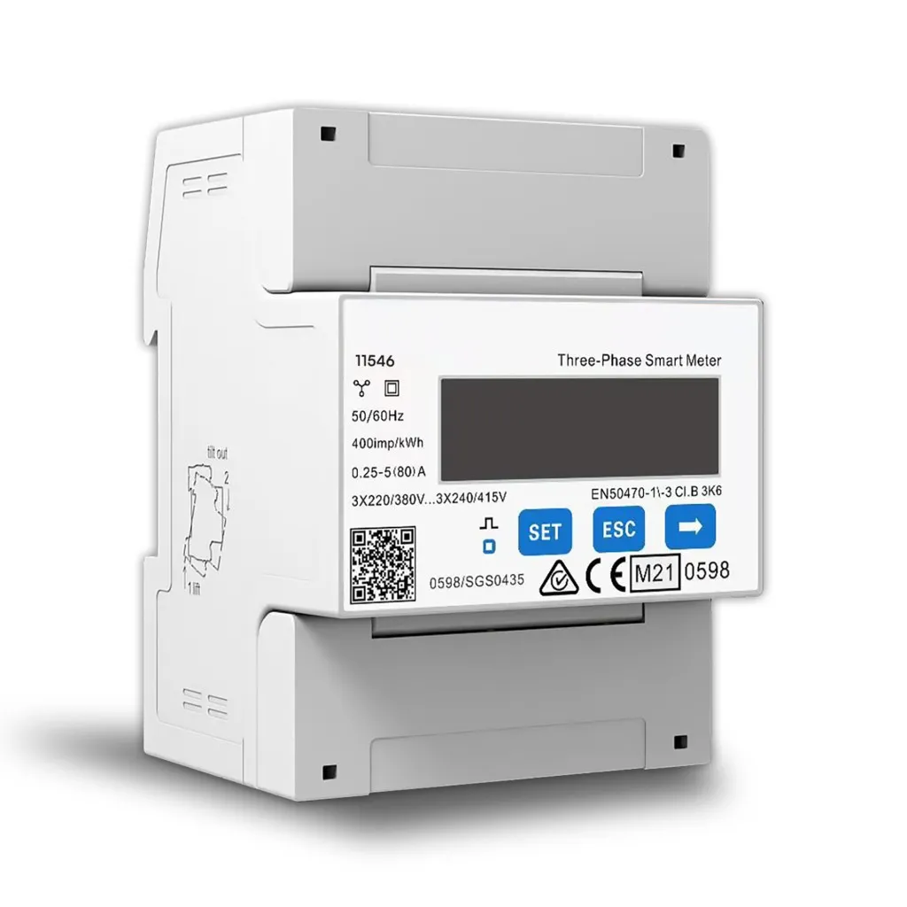 CHINT Smart Meter Contatore Bidirezionale Trifase 230/400V RS485 4P MID per Monitoraggio Consumo Energetico - immagine 1