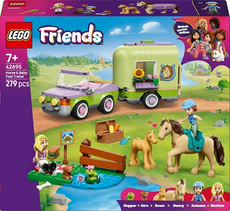Lego® Rimorchio per cavallo e puledro 42695 - immagine 1