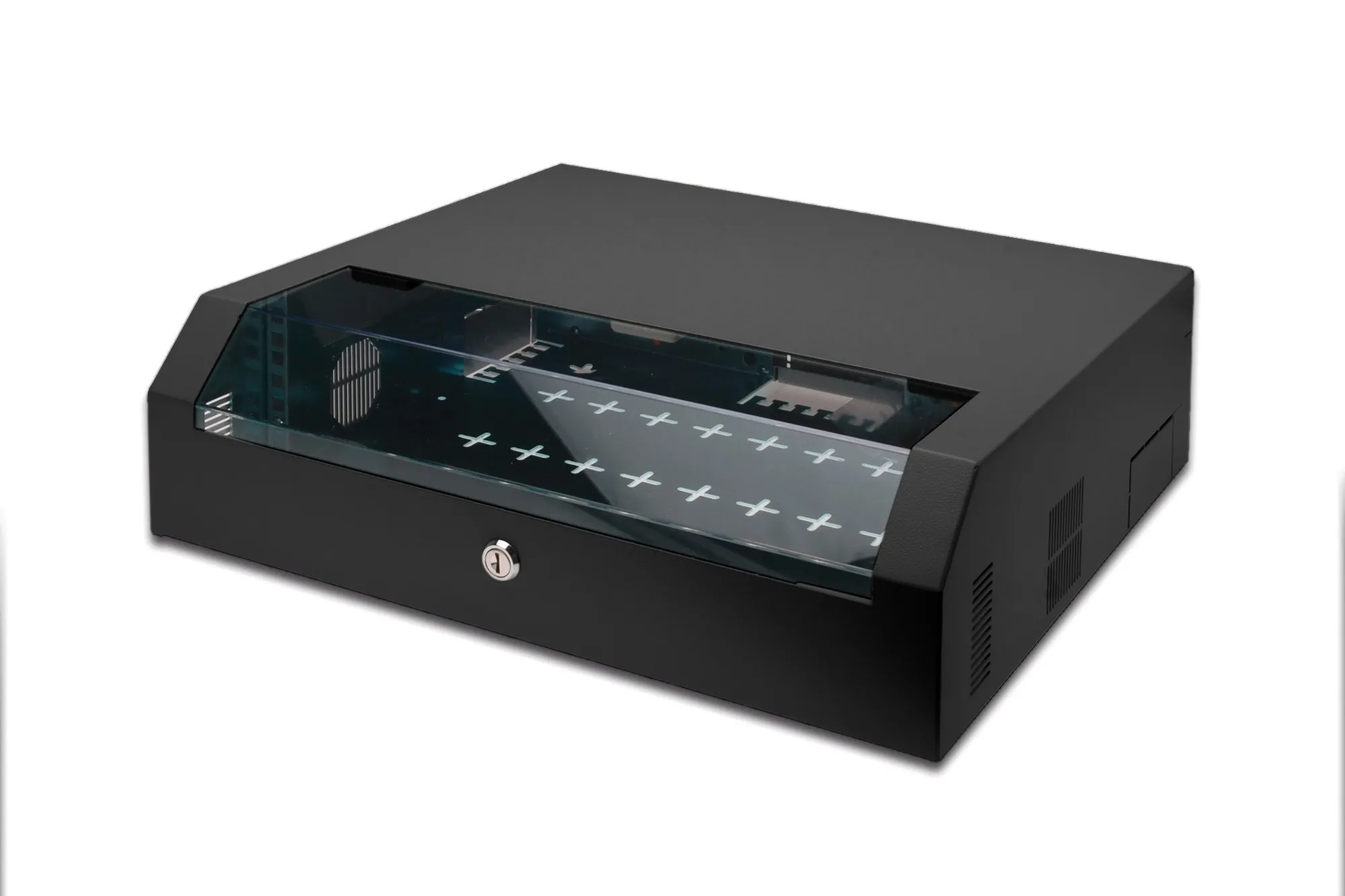 Armadio 5 Unita' Da Muro 19 Slim Line Colore Nero (A)14 X (L) 50 X (P)48 Cm. - immagine 1