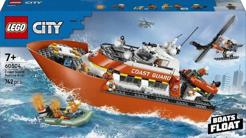 Lego® Motoscafo di soccorso ed elicottero della Guardia Costiera 60504 - immagine 1