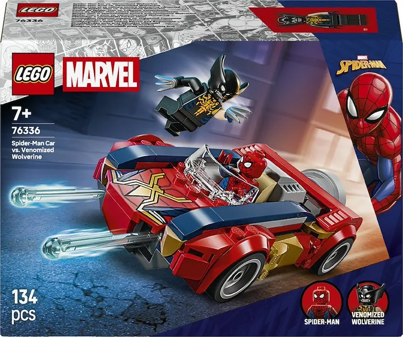 Lego Auto di Spider-Man vs. Venomized Wolverine 76336 - immagine 1