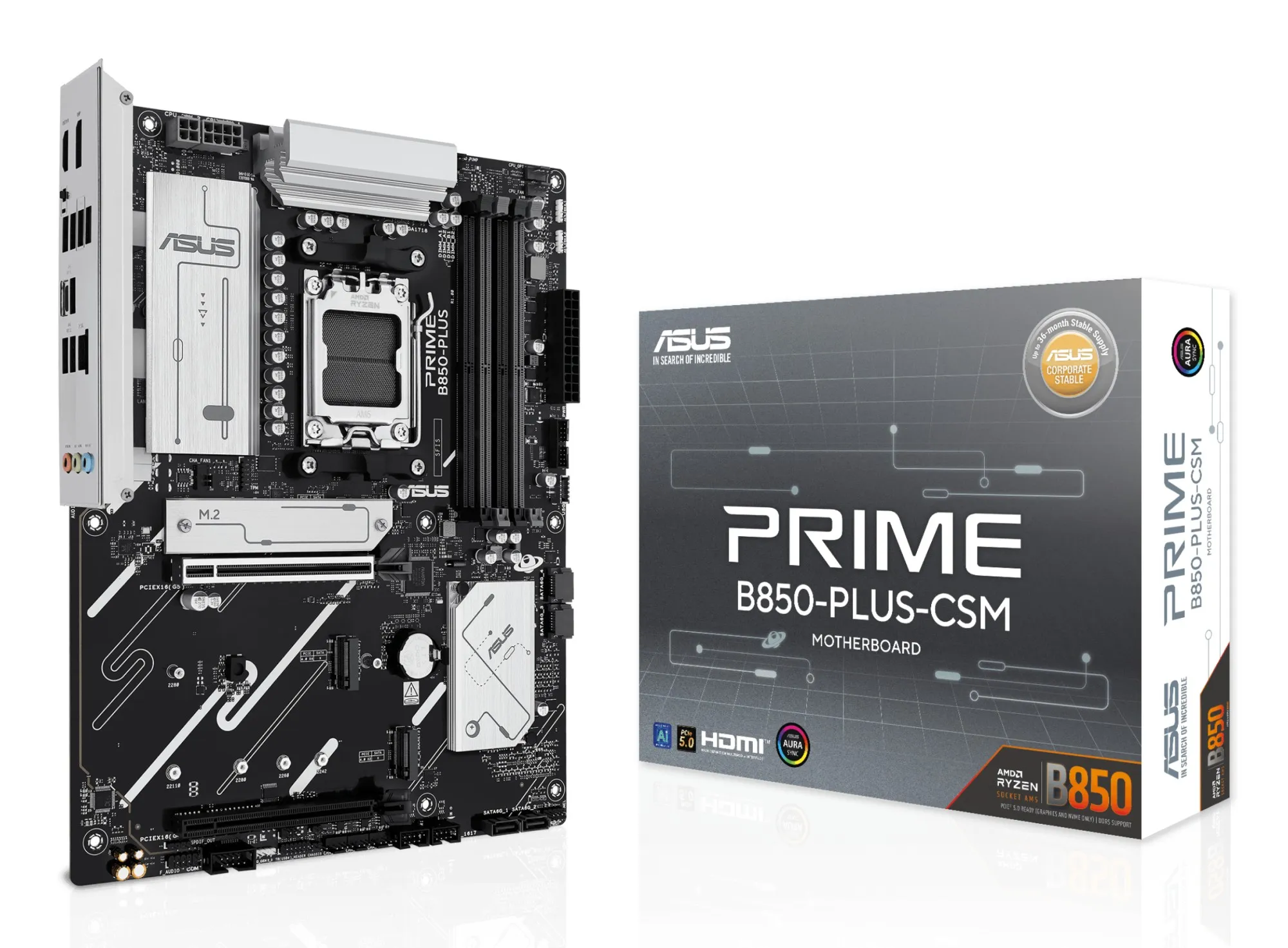 ASUS PRIME B850-PLUS-CSM AMD B850 Socket AM5 ATX - immagine 1