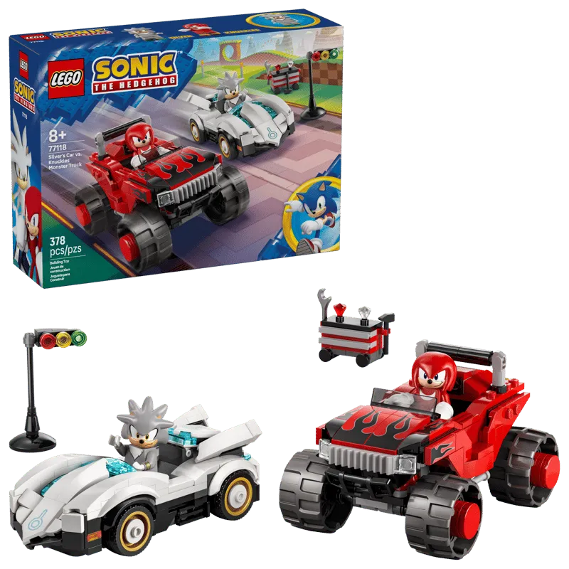 Lego® Sonic the Hedgehog: Auto di Silver vs. Monster Truck di Knuckles 77118 - immagine 1