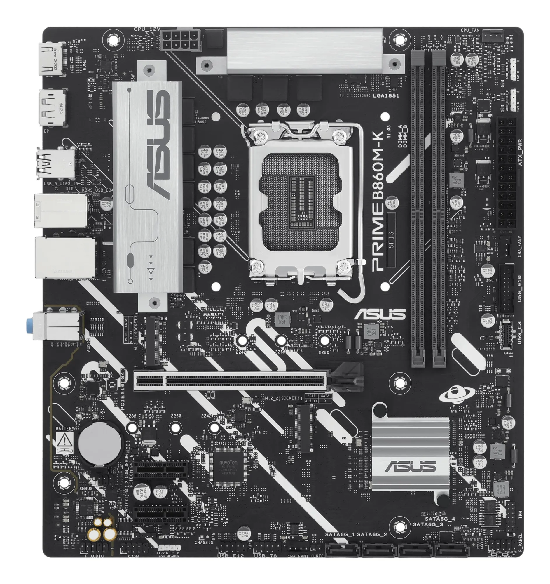 Mb Asus Prime B860M-K 1851 2D5 2M.2 4S3 1Hd/1Dp Matx - immagine 1