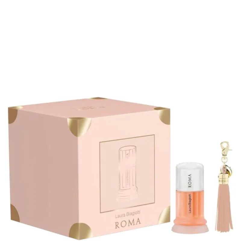 Laura Biagiotti Roma Donna Confezione 50 ML Eau de Toilette + Laura Biagiotti Parfums Bag Charm - 50 ML Eau de Toilette + Laura Biagiotti Parfums Bag Charm - immagine 1