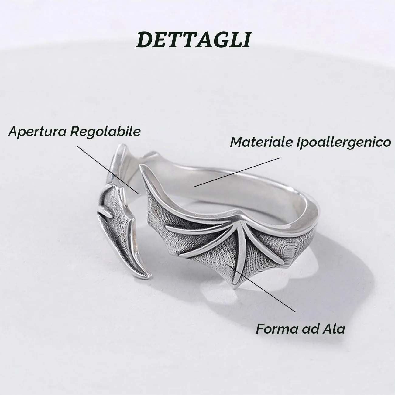 KONFEN Anello Uomo, Vichingo Intagliati Regolabile, Anelli Aperti Vintage Hip Pop Gothic Punk Classic Gioielli dalla Struttura Pollice Mignolo Unica, Argento - immagine 4