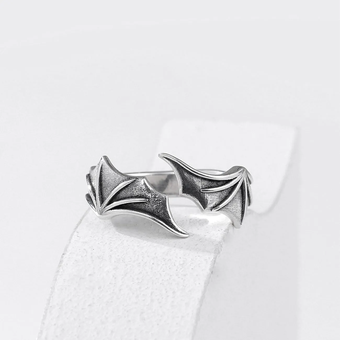 KONFEN Anello Uomo, Vichingo Intagliati Regolabile, Anelli Aperti Vintage Hip Pop Gothic Punk Classic Gioielli dalla Struttura Pollice Mignolo Unica, Argento - immagine 5