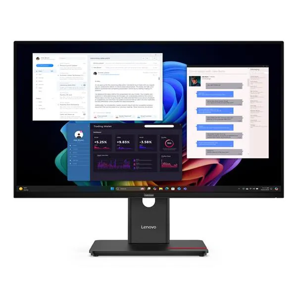 Lenovo IPS/UHD/HDMI Dp Usb-C (96W) + (15W)/Ethernet 64AFGAT2EU - immagine 1