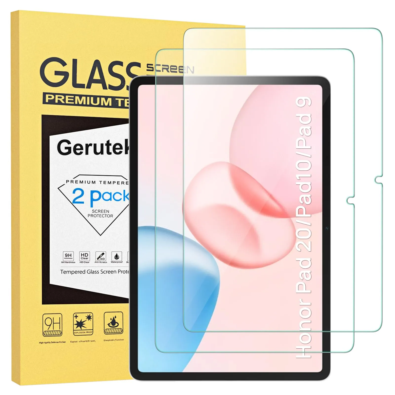 Gerutek 2 Pezzi Pellicola Protettiva per Honor Pad 10/Pad 20/Pad 20 Pro - immagine 1
